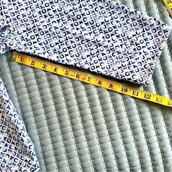 Tommy Bahama Aubrey Tile Isle IslandZone Shift Dress Blue and White Size Medium - Picture 8 of 14